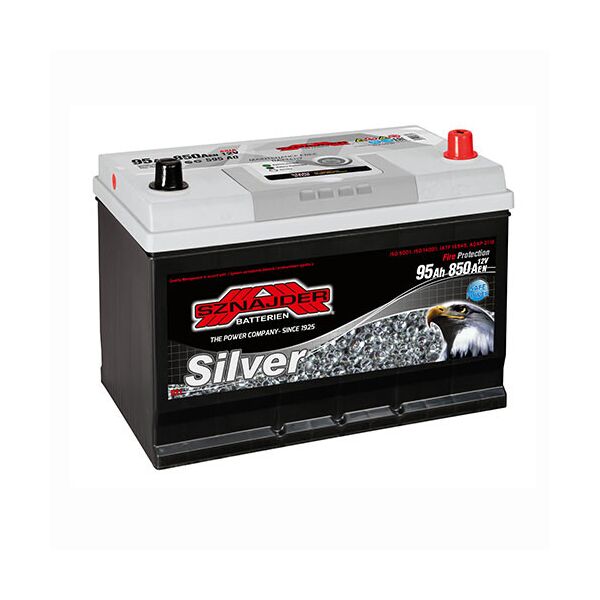 

Автомобильный аккумулятор SZNAJDER Silver Calcium Asia (595 A0) 95Аh 850А R+
