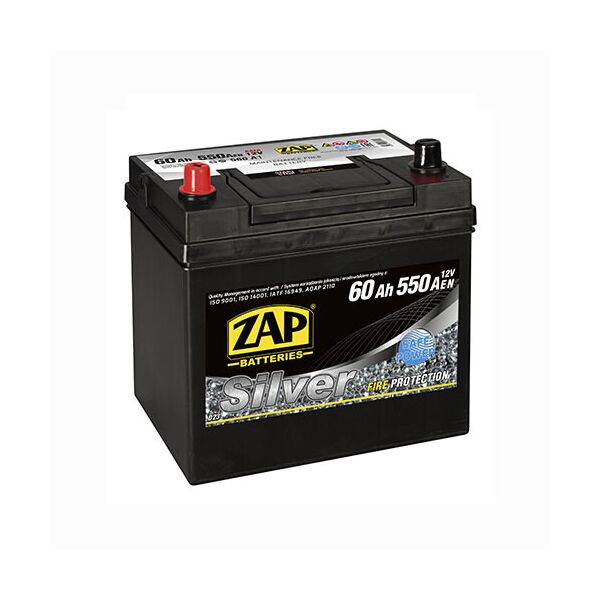 

Автомобильный аккумулятор ZAP Silver Calcium Asia (560 A1) 60Аh 550А L+