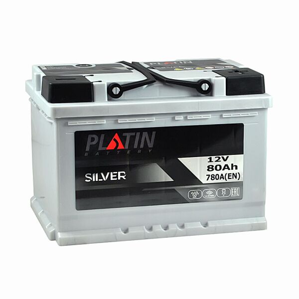 

Автомобильный аккумулятор PLATIN Silver MF 80Ah 780A R+
