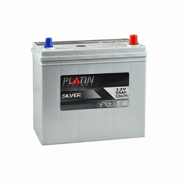 

Автомобильный аккумулятор PLATIN Silver Asia SMF 55Ah 520A R+