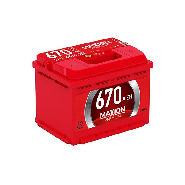 

Автомобильный аккумулятор MAXION Premium 65 Аh 670A L+