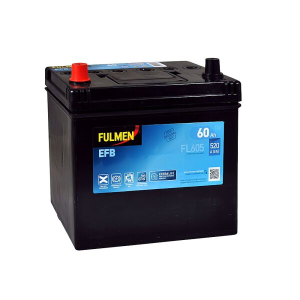 

Автомобильный аккумулятор FULMEN Start-Stop EFB Asia 60Ah 520A L+