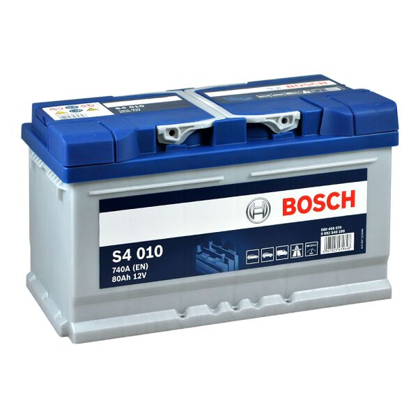 

Автомобильный аккумулятор BOSCH (S40 100) 80Ah 740A R+
