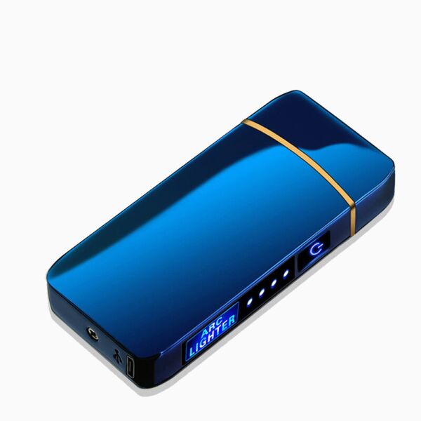 

Электроимпульсная портативная аккумуляторная USB зажигалка синяя (NR0006_2)