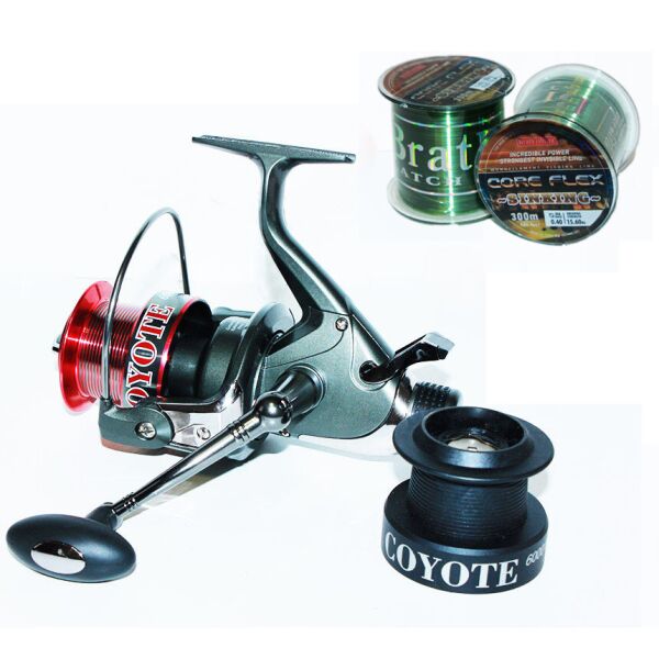 

Катушка с бейтраннером COYOTE BratFishing RD 5000 + леска 300 м.