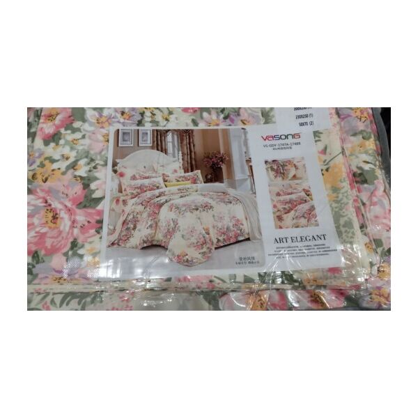 

Постельное белье с летним одеялом Maison D'or сатин евро Цвет: розовый