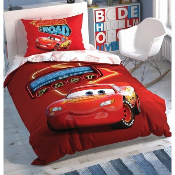

Постельное белье Tac ранфорс (100%хлопок) Disney Cars Shine Road Glow ФЛЮОРИСЦЕНТНЫЙ РИСУНОК Цвета: красный