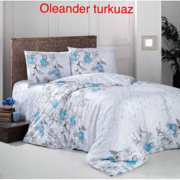 

Постельное белье Аltinbasak ranfors Oleander turkuaz, Цвета: голубой