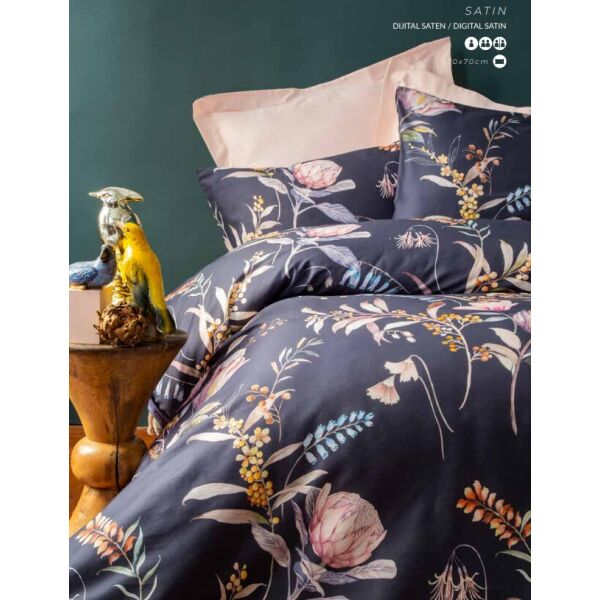 

Постельное белье Issimo Home сатин digital (100%хлопок) PROTEA Цвета: синий