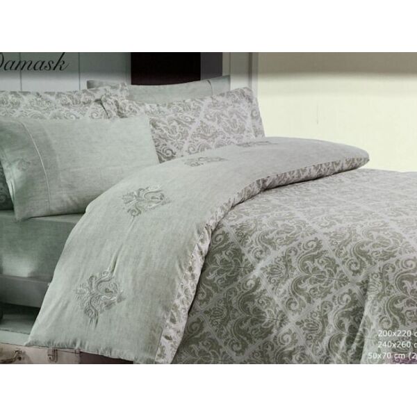 

Постельное белье Maison D'or сатин делюкс New Damask Beige евроЦвета: бежевый