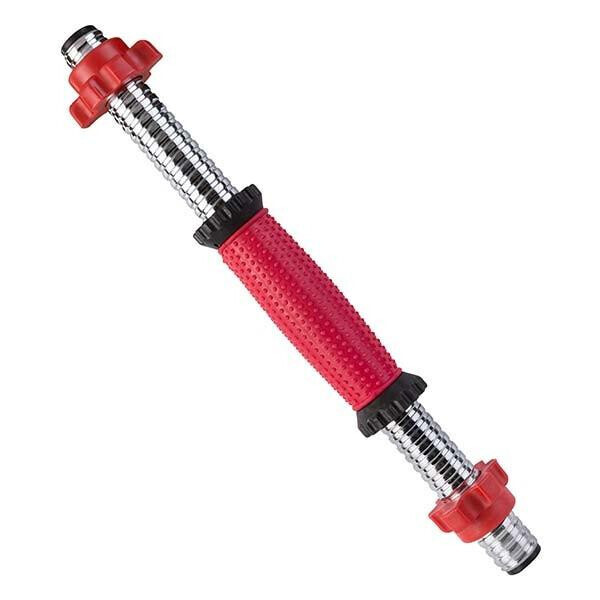 

Гриф гантельный пластиковый обрезиненный красный 42см