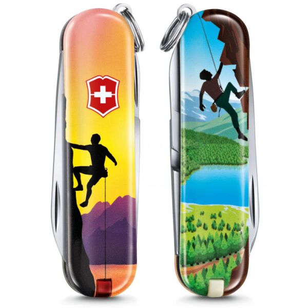 

Складной нож Victorinox CLASSIC LE "Climb High" 58мм/1сл/7функ/цветн/чехол /ножн