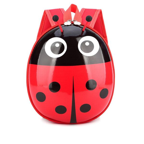 

Детский рюкзак WOW Ladybug Каркасный ранец игрушка Божья коровка Красный