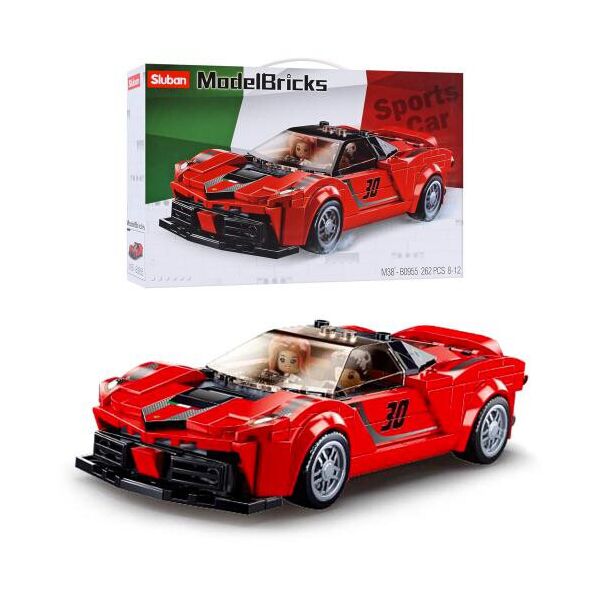 

Конструктор SLUBAN гоночная машина, 17см, фигурки, 262 дет(M38-B0955)