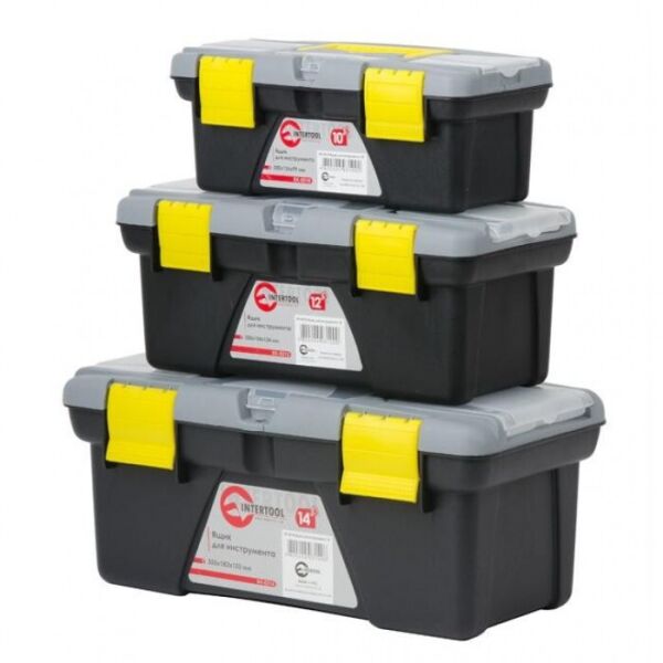 

Комплект ящиков для инструмента 3шт (ВХ-0310 10"/ВХ-0312 12"/ВХ-0314 14") INTERTOOL BX-0303