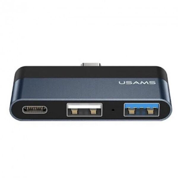 

Хаб Usams Type-C Mini Hub (2xUSB port + Type-C) для Macbook/Windows/Linux