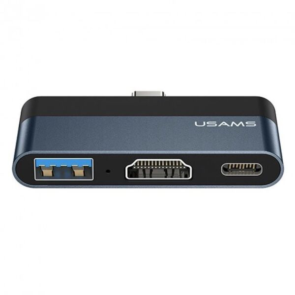 

Хаб Usams Type-C Mini Hub (USB + HDMI + Type-C) для Macbook/Windows/Linux