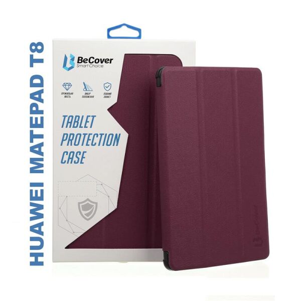 

Чехол-книжка BeCover Smart Case для Huawei MatePad T 8 Red Wine (705639)