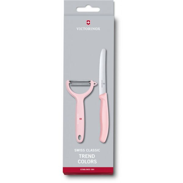 

Набор кухонный Victorinox SwissClassic Paring Set 2шт с роз. ручкой (нож, овощечистка Tomato and Kiwi) (GB)
