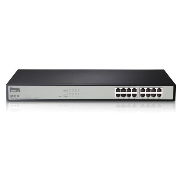 

Коммутатор Netis ST3116 (16хFE, metall, rackmount)