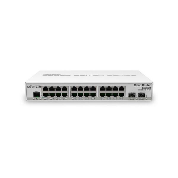 

Коммутатор MikroTik CRS326-24G-2S+IN (24x1G, 2xSFP+, L3, настольный)
