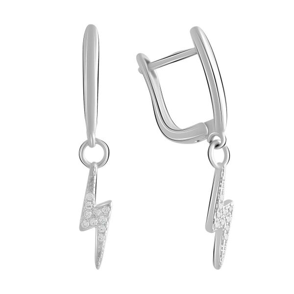 

Серьги из серебра с куб. циркониями (1750633)