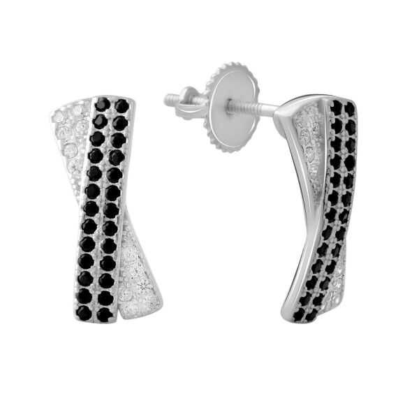 

Серьги из серебра с куб. циркониями (1755042)