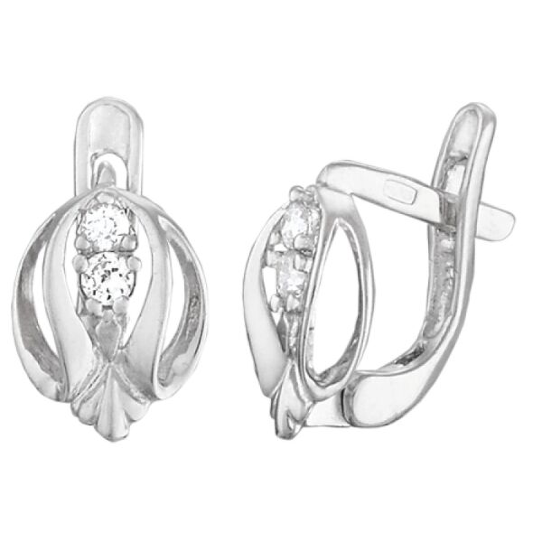 

Серьги из серебра с куб. циркониями (276300)