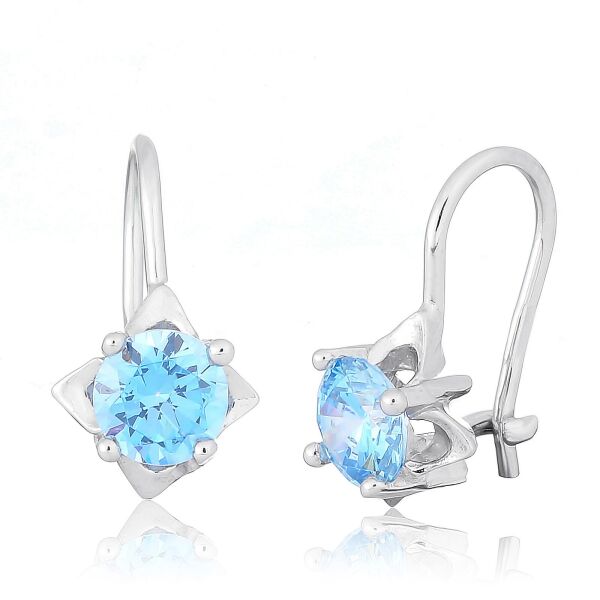 

Серьги из серебра с куб. циркониями (573867)