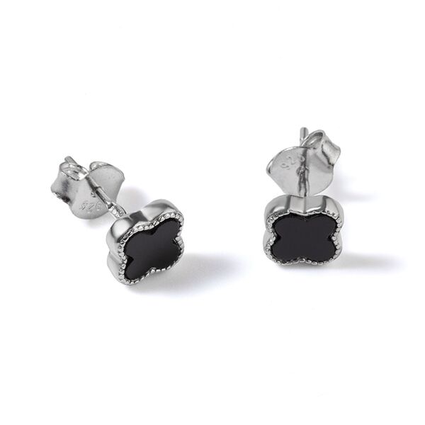 

Серьги из серебра с ониксом (1760498)