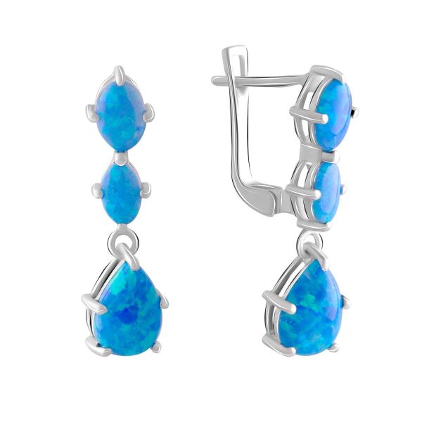 

Серьги из серебра с опалами (1752365)