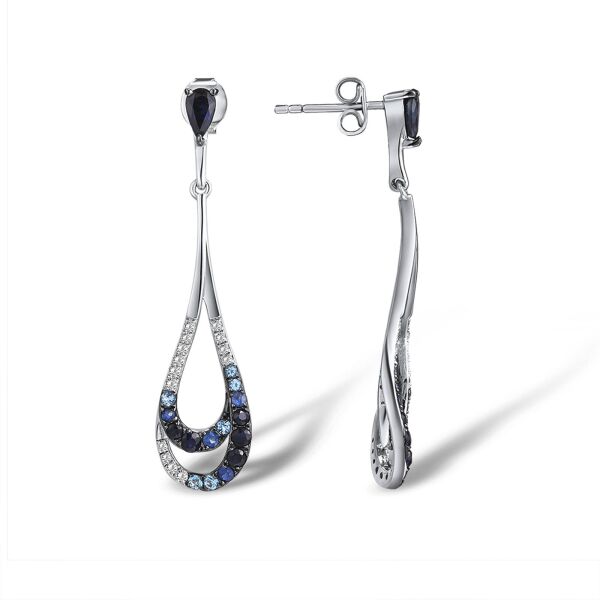

Серьги из серебра с топазами и сапфирами (1738515)