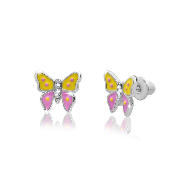 

Серьги из серебра с эмалью и Swarovski Zirconia (1705280)