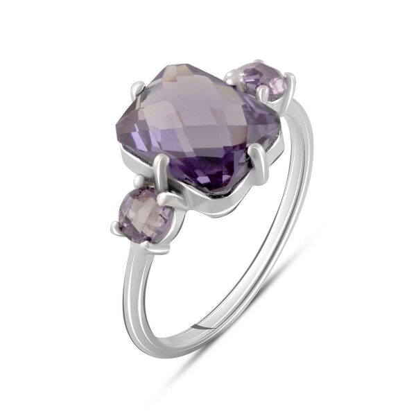 

Кольцо из серебра с александритами, размер 18.5 (1757566)