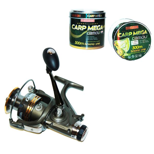 

Катушка Fishing ROI Carp XT 5000 с бейтраннером + леска 300 м. в подарок