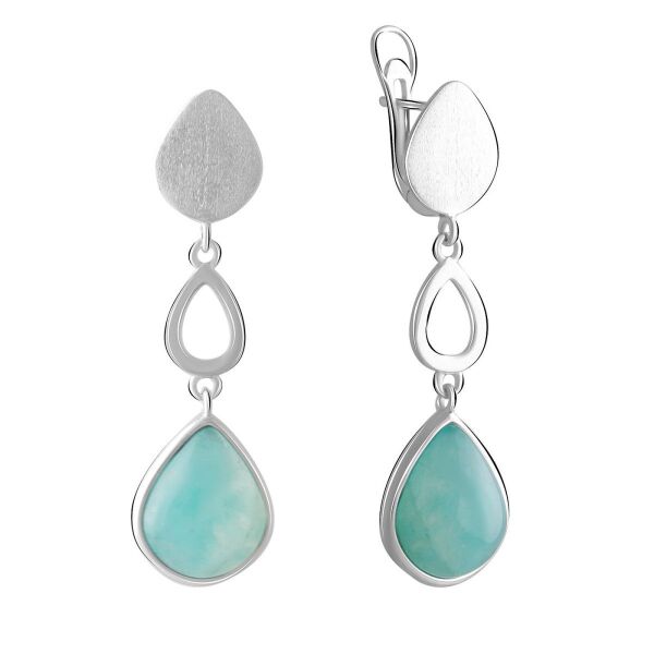 

Серьги из серебра с амазонитами (1753929)
