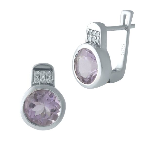 

Серьги из серебра с аметистами и куб. циркониями (1699299)