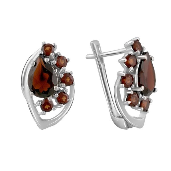 

Серьги из серебра с гранатами (1759735)