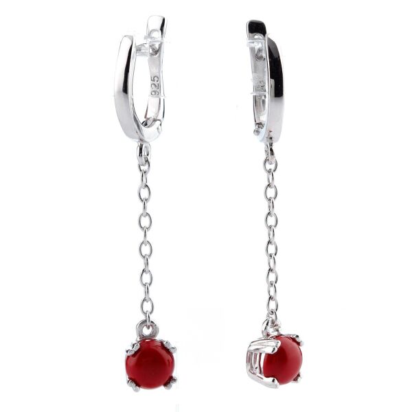 

Серьги из серебра с кораллами (1310660)
