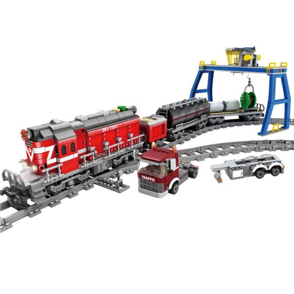 

Конструктор "Поезд DF5 1391 с рельсами" ZIPP Toys 98219(Red) Дизельный локомотив