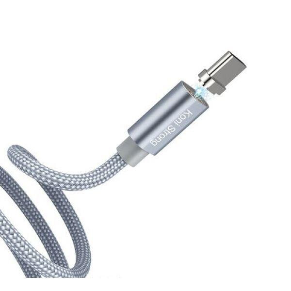 

Кабель Koni Strong KS10t Type-C магнитный 1м/2.0 A Grey
