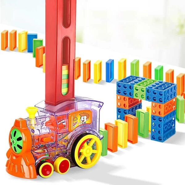 

Развивающая игрушка поезд-домино DOMINO Happy Truck 100