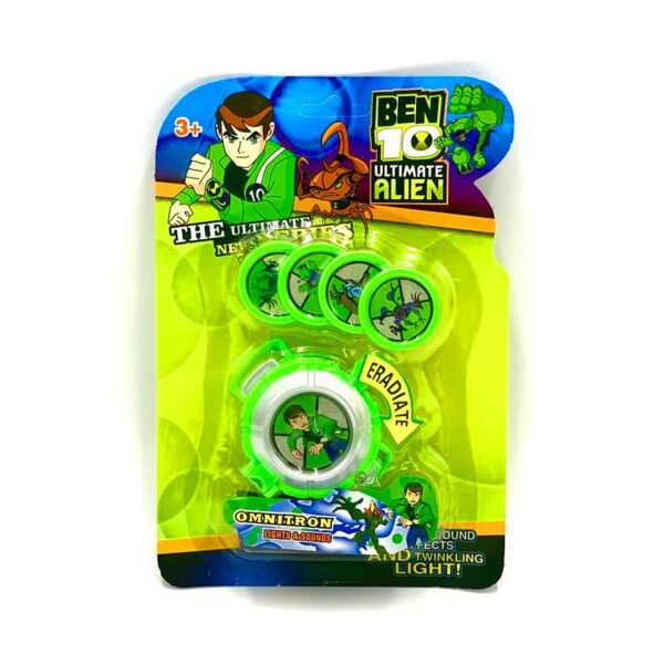 

Часы Бен Тен со светом звуком 4 диска в комплекте Ben 10