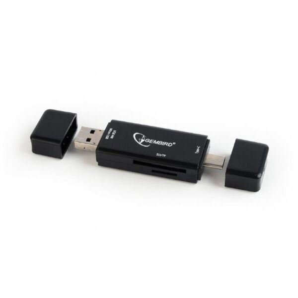 

Кардридер USB3.1 Gembird UHB-CR3IN1-01 Black