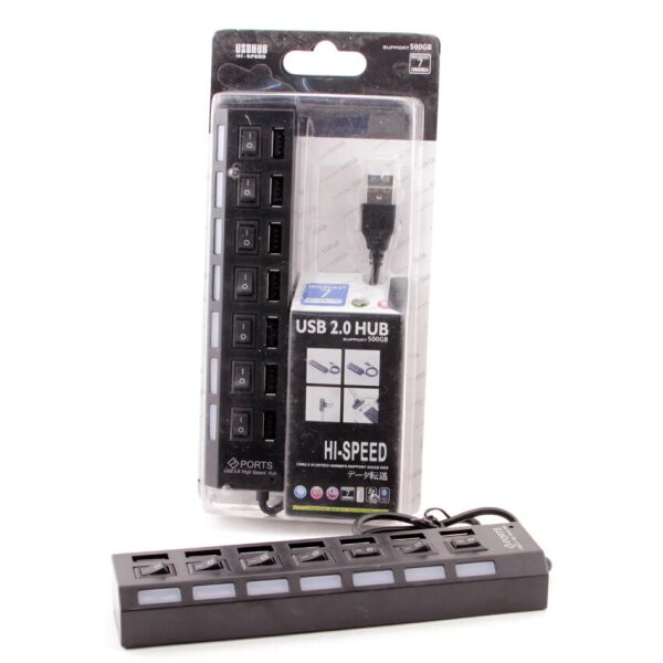 

Концентратор USB2.0 Atcom TD1082 (10721) 7хUSB2.0