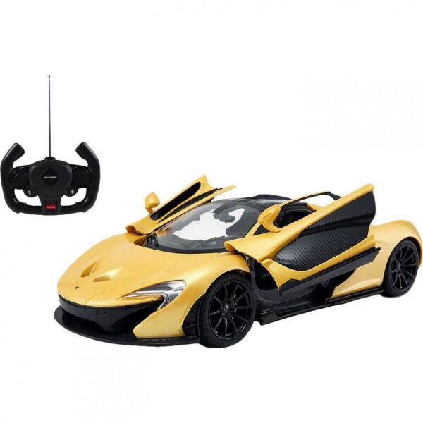 

Машинка на радиоуправлении McLaren P1 GTR Rastar 75160 желтый, 1:14
