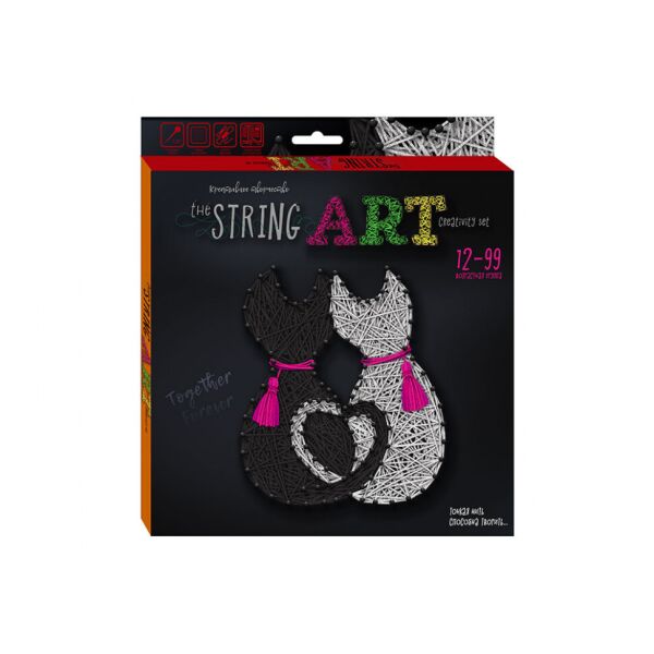 

Набор креативного творчества The STRING ART STRA-01 на рус. языке (Котики)