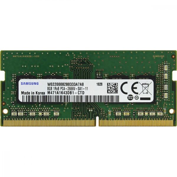 

Оперативная память DDR4 8Gb Samsung 2666 MHz sodimm (M471A1K43CB1-CTD)