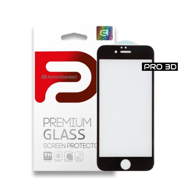 

Защитное стекло ArmorStandart Pro 3D для Apple iPhone 6S Black (ARM55338-GP3D-BK)