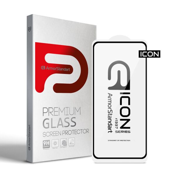 

Захисне скло Защитное стекло Armorstandart Icon для Xiaomi Redmi Note 10 5G/Poco M3 Pro Black (ARM59304)